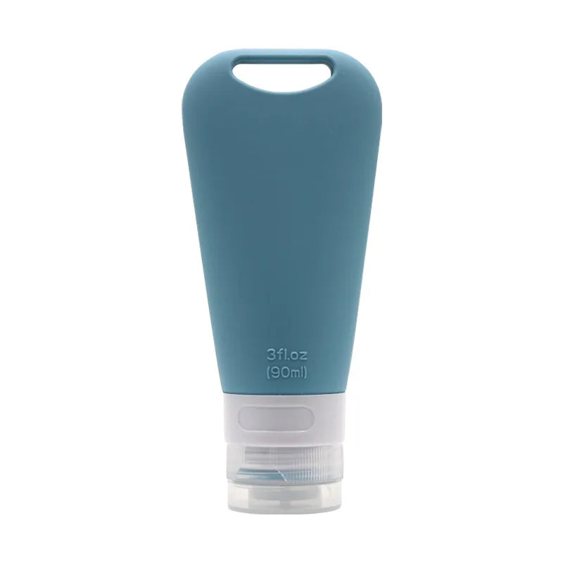 1/3/4Pcs 90ml Refillable Hangable Dispensing Bottles Squeeze Silicone Empty Storage Body Wash Shampoo Portable  Container