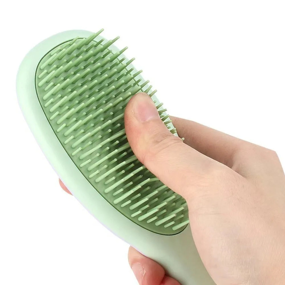 Double-sided 2-in-1 Comb Hair Massager Double Toothed Silicone Shampoo Brush Long Handle Hair Care Head Washing Comb
